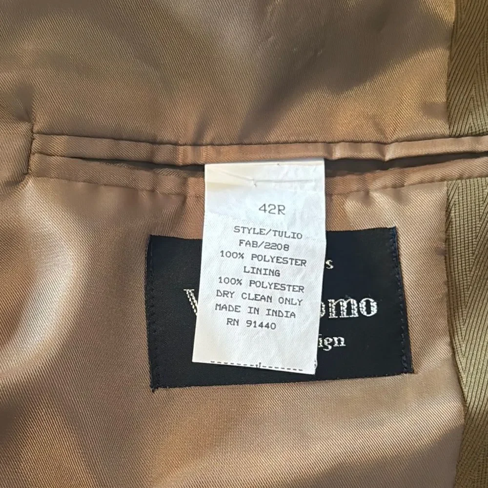Men's Vicci Uomo 2-Piece Formal Suit Notched Lapel Jacket 42R Pants 33R